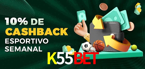 10% de bônus de cashback na K55Bet